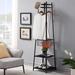 17 Stories Zenita Metal Freestanding 8 - Hook Coat Rack Metal in Black | 70 H x 18 W x 18 D in | Wayfair F276775D149940C1A82F78934B4D8B71