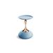 Mercer41 Zaib Iron Tray Top Pedestal End Table in Blue | 21.65 H x 14.96 W x 14.96 D in | Wayfair E7DB23B7793743EBB160C26480AECD88