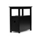 Red Barrel Studio® Raheen Sled 2 - Drawer End Table & Built-In Outlets Wood in Black | 24.02 H x 23.62 W x 11.81 D in | Wayfair