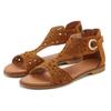 Sandale LASCANA "Sommerschuh", Damen, Gr. 38, braun (camelfarben), Obermaterial: 100% Rindsleder. Futter: 50% Lederimitat, 50% Polyester. Decksohle: 50% Lederimitat, 50% Polyester. Laufsohle: 100% Synthetik, unifarben, klassisch, Schuhe, Sandalette,...