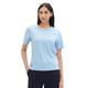 TOM TAILOR Damen Basic T-Shirt mit Rundhalsausschnitt, 34587 - Light Fjord Blue, XL