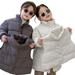 Ajziojiro 2PCS Kids Baby Toddler Boys Girls Puffer Cotton Jacket Outfitï¼Œ Winter New Cotton Coats and Cotton Vest Two Piece Set Mid-Length Cotton Jacket Outwear 1-6Y