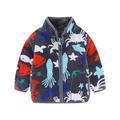 QUYUON Toddler Snow Jacket Deals Long Sleeve Fleece Jacket Kids Baby Warm Girls Boys Winter Warm Fleece Jackets Sweatshirt Red 2T-3T