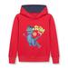 Cathalem Big Kid Childrenscostume Toddler Coats Junior Girls Sweatshirt Hooded Sweatshirts Long Sleeve Dinosaur Pullover Top Boy Outfits 5 To12 Years (Red 6-7 Years)
