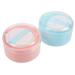 2 pcs Powder Puff Empty Box Body Powder Puff Container Baby Powder Puff Case with Powder Puffs