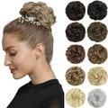 Rose bud Messy Bun .. Hair Pieces For Women .. Hair Bun Extension Updo .. Curly Messy Bun Scrunchie