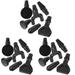 3 Sets Multi-function Massager Gun Head Fitness Equipment Exercise 6-piece Accessories Body Attachment