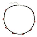 WINDLAND Arcylic Seed Beads Necklace For Women Summer Jewelry Cherry Choker Necklace Bohemian Jewelry Cute Clavicle Necklace