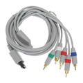 Original 1080P Component Cable HDTV Audio Video AV 5RCA Cable Support 1080i / 720p HDTV system for Nintendo Wii Game Cable Gray as shown