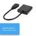 HDMI-compatible to VGA Adapter Cable HD 1080P HDMI-compatible Male To VGA Female Converter for PS4 Game Console Laptop Projector SET 1