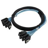 4/6 pcs/set Sata To Sata Cable 4/6 Ports/Set Date Cable 7 Pin Sata Sas Cable 6Gbps Sata To Sata HDD Cable Cord For Server Mining 4SATA Cable 0.5m