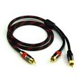 HIFI Single RCA to Dual RCA Subwoofer audio cable Pure Copper One Sub-2 Splitter Y RCA Cable Other 3m