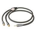 HiFi 3.5mm to 2RCA Audio Cable Stereo 3.5 Jack to 2RCA Male AUX Cable for MP3 Phone Amplifiers Mixer Upgrade 3.5 to 2rca 3.5 m