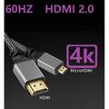 1M//2M/3M HDMI Cable Nylon HD 4K@60HZ Compatible V2.0 HDMI TO HDMI MINIHDMI MICROHDMI MINI MICRO Extension Male to Male Cable HDMI TO Micro HDMI 0.3m