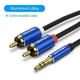 RCA Cable 3.5mm to 2RCA Splitter RCA Jack 3.5 Cable RCA Audio Cable for Smartphone Amplifier Home Theater AUX Cable RCA New Alloy Cotton 2 8m