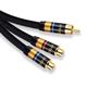 1RCA to 2RCA Interconnect Cable RCA Male to Dual RCA Male Audio Cable For DVD Amplifier Multimedia MP3 / MP4 Player RCA(M)-2RCA(F) 5m