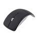 Keyboarant Wireless Folding Mouse Gaming Work Arc Mice Portable Travel Home Electronic Cordless PC Computer Desktop Accessory Black