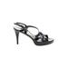 Stuart Weitzman Heels: Black Solid Shoes - Women's Size 9 - Open Toe