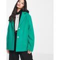 Fire & Glory Alice short wool blend blazer jacket in green