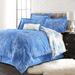 Reversible Foliage Comforter Set by BrylaneHome in Light Blue (Size QUEEN)