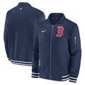 Men's Nike Navy Boston Red Sox Authentic Collection Full-Zip Bomber Jacket