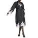 Plus Size Women's Lace And Satin Duster by ELOQUII in Black (Size 22/24)