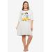 Plus Size Women's Disney Snow White Sleep Shirt Nightgown by Disney in Gray