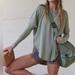 Free People Tops | Free People Fp Movement Women's Simply Layer Top Shirt Long Sleeve Small Green | Color: Green | Size: S