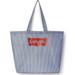Levi's Bags | Levi's X Target Collab Large Reusable Blue White Striped Red Logo Tote Bag Purse | Color: Blue/White | Size: Os