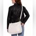 Coach Bags | New Coach Cary White Pebble Leather Hobo Shoulder Bag In Chalk | Color: White | Size: Os