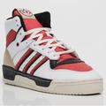 Adidas Shoes | Men's Adidas Rivalry Hi Casual Shoes Footwear White/Glory Red/Core Black Fz6332 | Color: Red/White | Size: 11