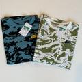Nike Shirts & Tops | 2 For 1 Nwt Boys Nike Long Sleeve Printed Cotton T -Shirts Size Xlarge | Color: Blue/Green | Size: Xlb