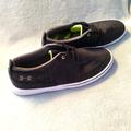 Under Armour Shoes | Men’s Under Armour Shoes Sneakers Slip On Black Lime Green Low Mesh Size 9 | Color: Gray/Green | Size: 9