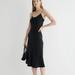 J. Crew Dresses | J. Crew Gwyneth Cupro-Blend Slip Dress Size 10 Black | Color: Black | Size: 10
