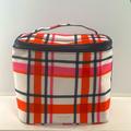 Kate Spade Other | Kate Spade Lunch Box Plaid Top Handle Insulated Double Zipper Pink Blue + | Color: Blue/Pink | Size: Os