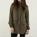 Lululemon Athletica Jackets & Coats | Lululemon Yogi Anorak Army Green Cargo Jacket | Color: Green | Size: 2