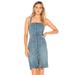 Free People Dresses | Free People | Button Front Jumper Dress | Color: Blue | Size: S