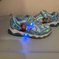 Disney Shoes | Disney Frozen Sneakers W/ Lights Size 9 | Color: Blue/Silver | Size: 9g