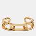 Burberry Jewelry | Burberry Chain Link Gold Tone Cuff Bracelet | Color: Gold | Size: Os