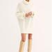 Free People Sweaters | Free People Cocoa Turtleneck Oversized Ivory Sweater Tunic Mini Dress L Nwt | Color: White | Size: L