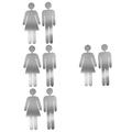 NUOBESTY 4 Pairs Bath Sign Bathroom Poster Womens Restroom Sign Bathroom Sign Bathroom Door Signs Men Restroom Sign Wash Your Hands Sign Metal Trim Nameplate Office Stainless Steel Silver