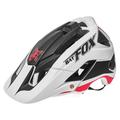 BATFOX Bike Helmet, Lightweight Cycling Helmet for MTB Road Bike, Breathable Helmet with Visor for Adults Youth for BMX Skateboard Roller Skating Dirt Bike, Size Adjustable-White