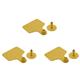 Bcowtte 300 Pieces Series Cow Cattle TPU Ear Tag Signs Without Ears Tags Typing Copper Head Earrings Farm Animal ID Card