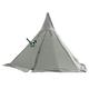 Bell Tent Waterproof Canvas Glamping Bell Tents with Stove Jack, Double Large Outside Tents All 3-4 Season Camping Yurt Style Tent (Green 160X240CM)