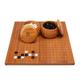 Chess board chess High-end Go Chess Game Set, with Two Bamboo Jar and Natural Bamboo Go Board Chess Go Game Board, Gifts for Mens and Teens (Color : Go game)