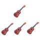 UPKOCH 4pcs Mini Simulation Guitar Baby Guitar Toys for Ages 8-13 Stitch Ukulele Baby Toys Musical Instruments Kids Ukulele Guitar Instrument for Kids Trumpet Toddler Abs Christmas