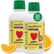 Liquid Calcium Magnesium Supplement - Healthy Bone Growth for Children, Zinc, & Vitamin D3, All-Natural, Gluten Free & Non-GMO - Natural Orange Flavor, 2 x Bottle 473, 946 ml in Total (Pack of 2)
