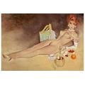 Pin Up Girl FRITZ WILLIS A Moment of Pleasure b4257 A0 Poster - Glossy Thick Photo Paper (40/33 inch)(119/84 cm) - Movie Film Wall Decor Art Actor Actress Gift Anime Auto Cinema Room Wall Decoration