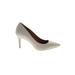 Calvin Klein Heels: Slip On Stiletto Cocktail Party Ivory Solid Shoes - Women's Size 6 1/2 - Pointed Toe