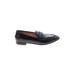 J.Crew Flats: Loafers Chunky Heel Casual Black Solid Shoes - Women's Size 8 1/2 - Almond Toe